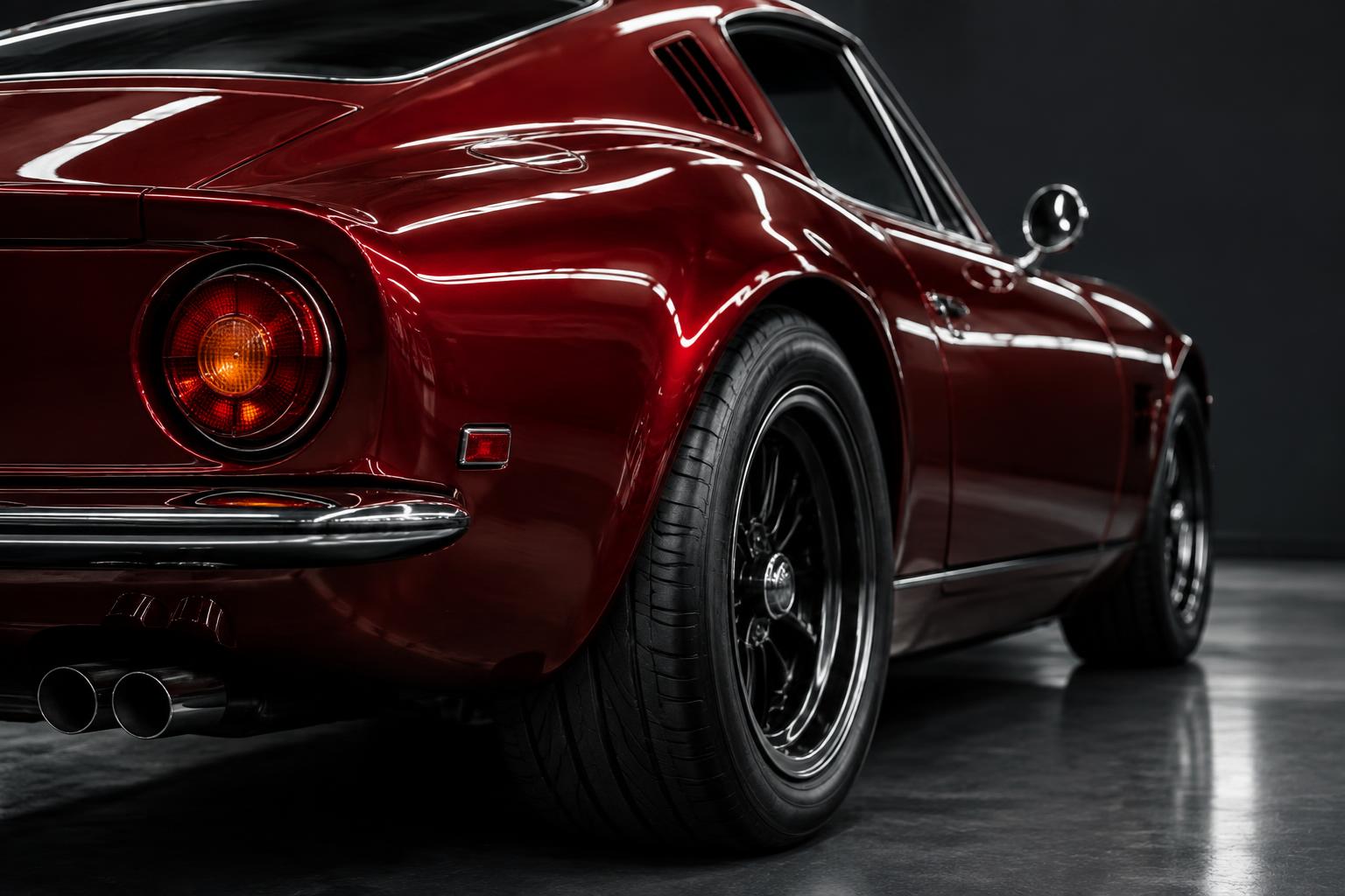 A deeper kind of red — illustrative automotive finish